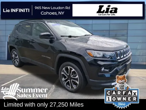 Black 2023 Jeep Compass Limited for sale in Cohoes, NY