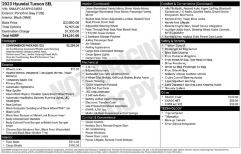 More photos of 2023 Hyundai Tucson SEL at Lia INFINITI, NY