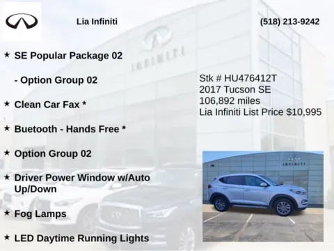 More photos of 2017 Hyundai Tucson SE at Lia INFINITI, NY