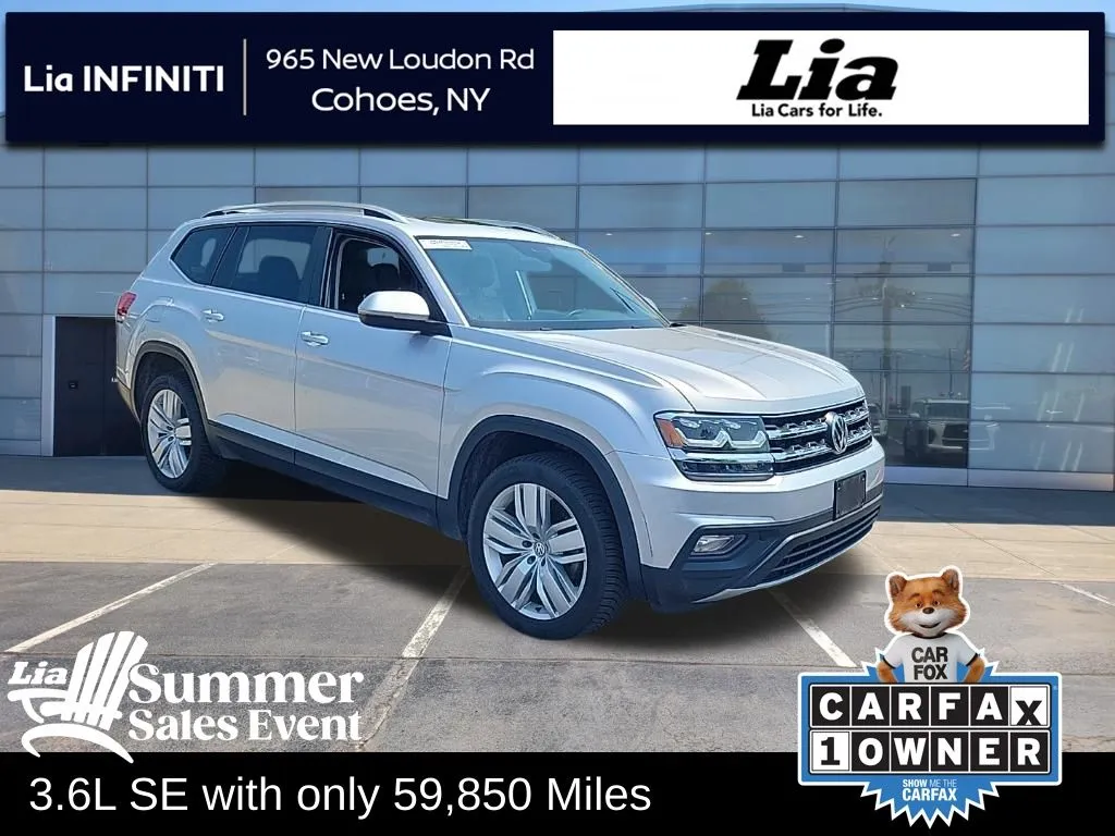 Silver 2019 Volkswagen Atlas 3.6L V6 SE for sale in Cohoes, NY