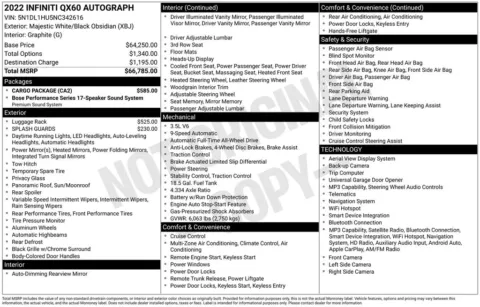 More photos of 2022 INFINITI QX60 Autograph at Lia INFINITI, NY