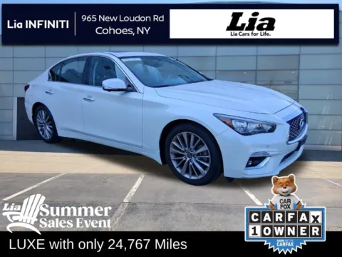 White 2023 INFINITI Q50 LUXE for sale in Cohoes, NY