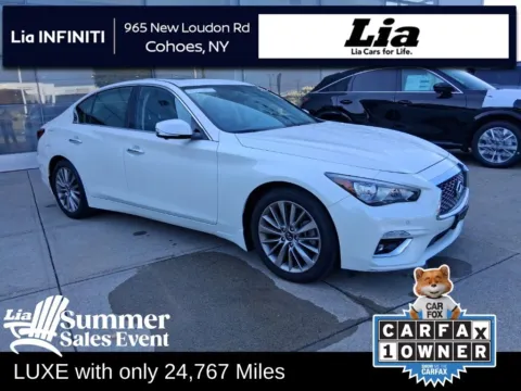 White 2023 INFINITI Q50 LUXE for sale in Cohoes, NY