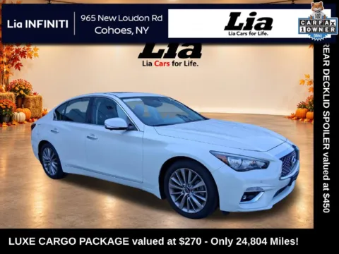 White 2023 INFINITI Q50 LUXE for sale in Cohoes, NY
