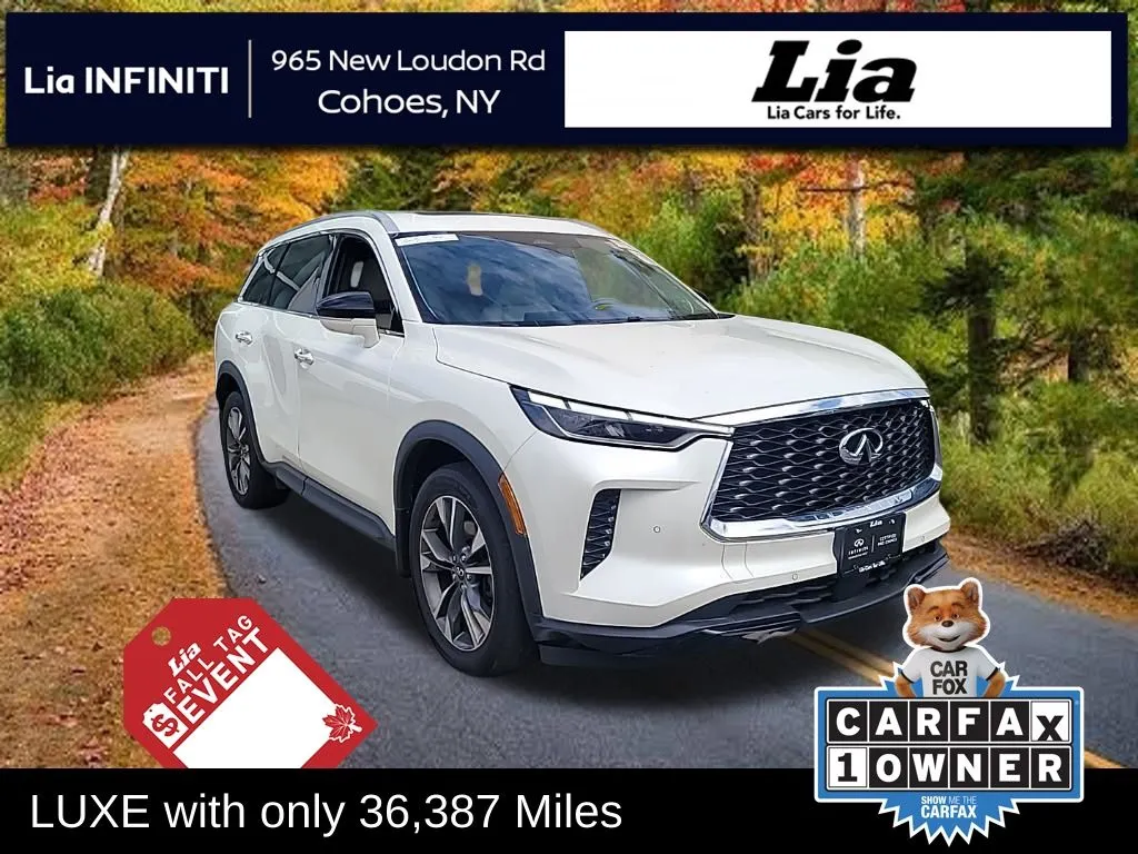 White 2023 INFINITI QX60 LUXE for sale in Cohoes, NY