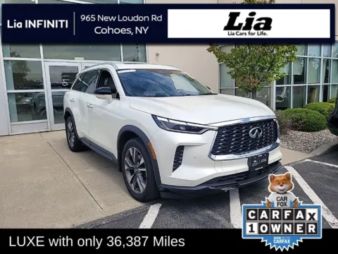 White 2023 INFINITI QX60 LUXE for sale in Cohoes, NY