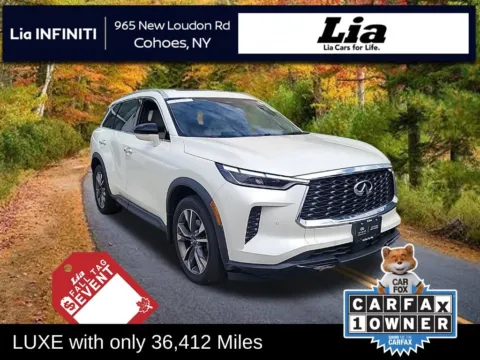 White 2023 INFINITI QX60 LUXE for sale in Cohoes, NY