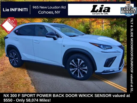 White 2021 Lexus NX 300 F Sport for sale in Cohoes, NY