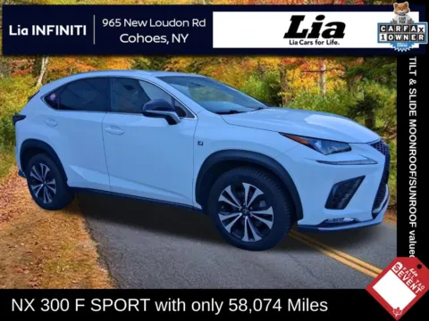 White 2021 Lexus NX 300 F Sport for sale in Cohoes, NY