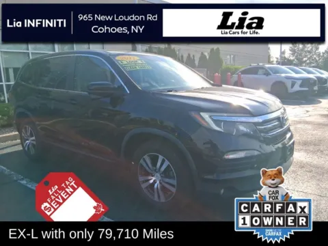 Black 2017 Honda Pilot EX-L for sale in Cohoes, NY