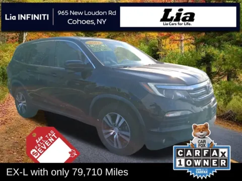 Black 2017 Honda Pilot EX-L for sale in Cohoes, NY