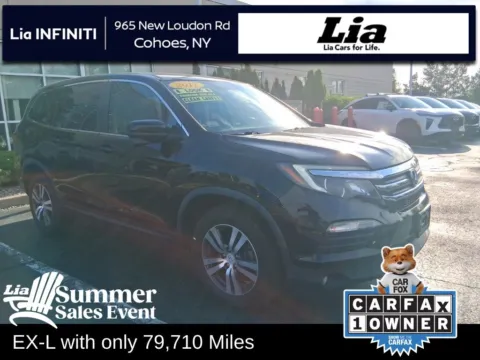 Black 2017 Honda Pilot EX-L for sale in Cohoes, NY