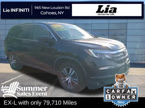 Black 2017 Honda Pilot EX-L for sale in Cohoes, NY