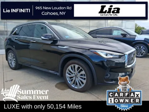 Black 2023 INFINITI QX50 LUXE for sale in Cohoes, NY