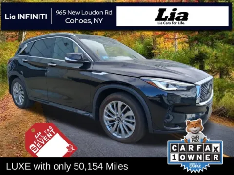 Black 2023 INFINITI QX50 LUXE for sale in Cohoes, NY