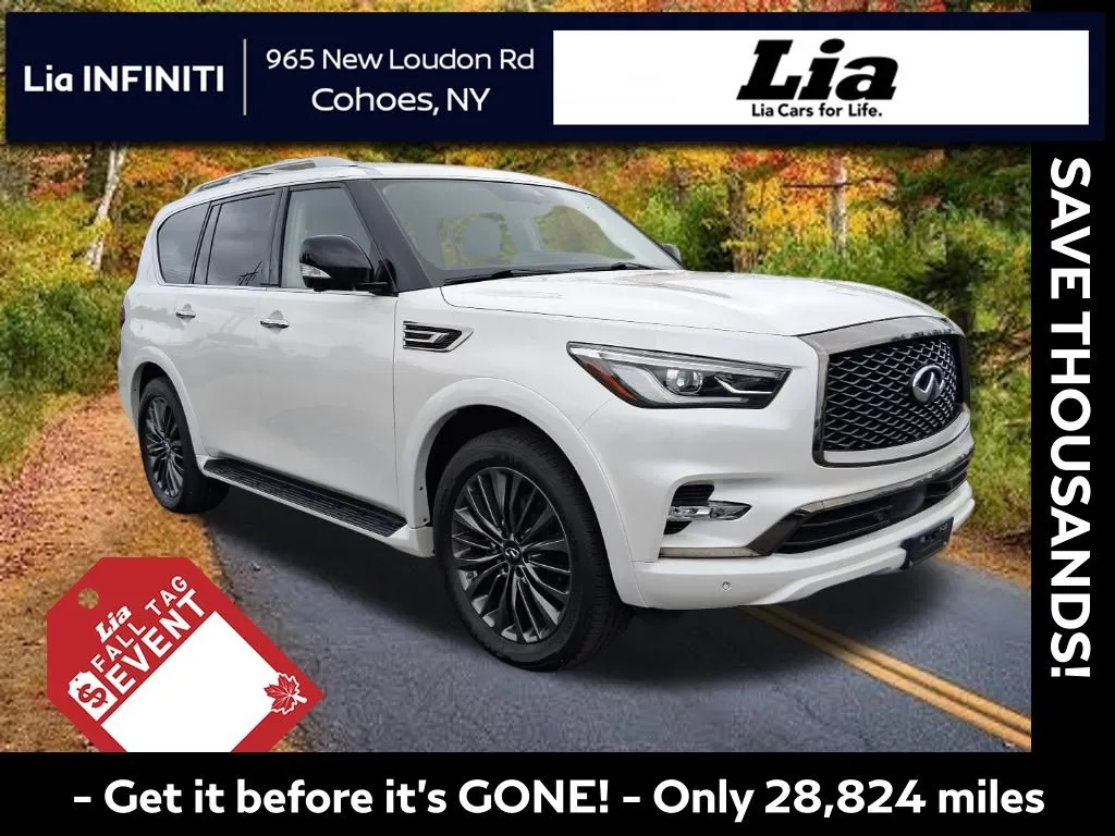 White 2023 INFINITI QX80 Premium Select for sale in Cohoes, NY