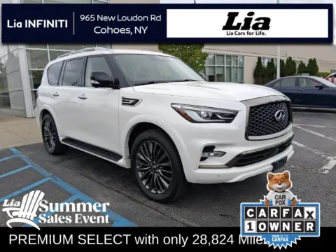 White 2023 INFINITI QX80 Premium Select for sale in Cohoes, NY