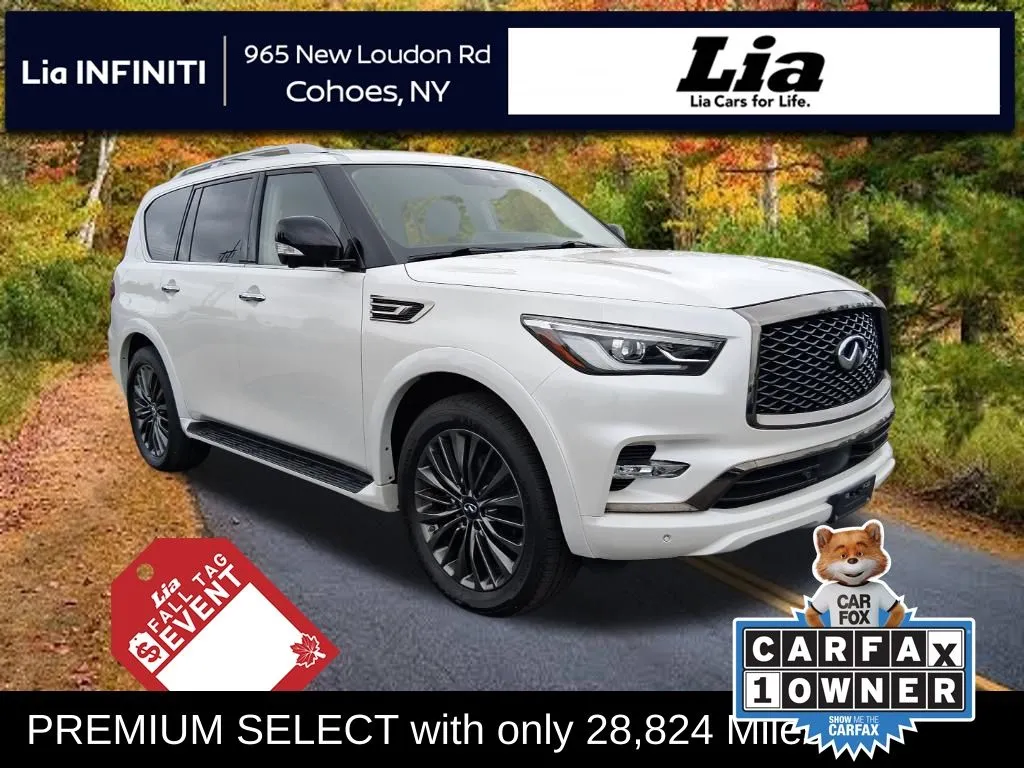 White 2023 INFINITI QX80 Premium Select for sale in Cohoes, NY
