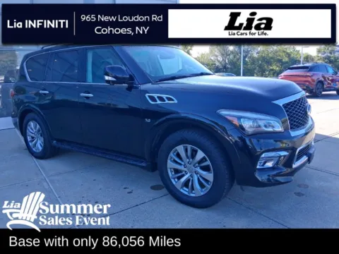 Black 2017 INFINITI QX80 for sale in Cohoes, NY