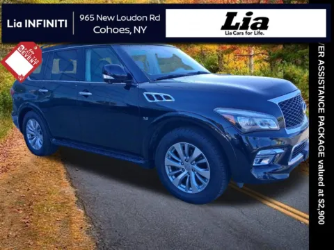 Black 2017 INFINITI QX80 for sale in Cohoes, NY