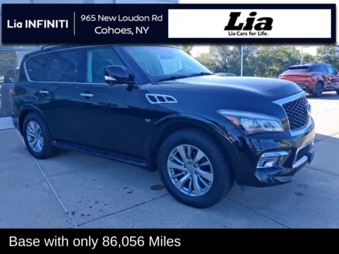 Black 2017 INFINITI QX80 for sale in Cohoes, NY