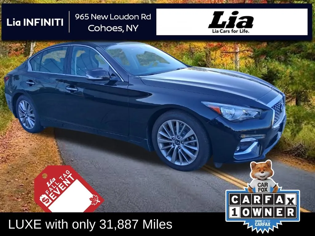 Black 2023 INFINITI Q50 LUXE for sale in Cohoes, NY