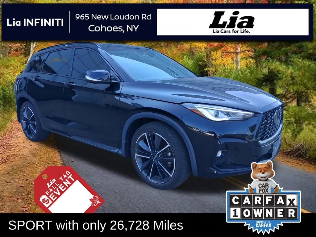 Black 2023 INFINITI QX50 SPORT for sale in Cohoes, NY