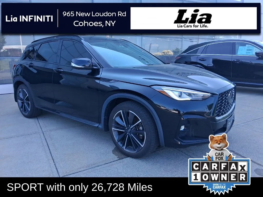 Black 2023 INFINITI QX50 SPORT for sale in Cohoes, NY