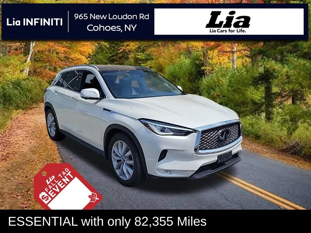 White 2019 INFINITI QX50 ESSENTIAL for sale in Cohoes, NY
