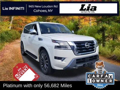 White 2023 Nissan Armada Platinum for sale in Cohoes, NY
