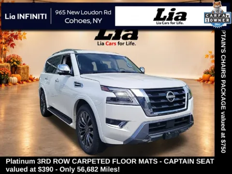 White 2023 Nissan Armada Platinum for sale in Cohoes, NY
