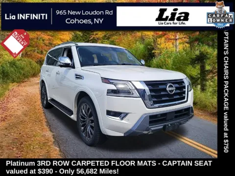 White 2023 Nissan Armada Platinum for sale in Cohoes, NY