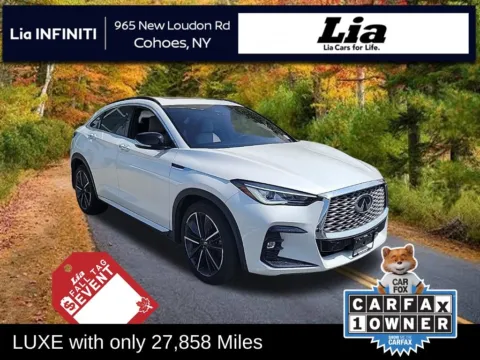 White 2023 INFINITI QX55 LUXE for sale in Cohoes, NY