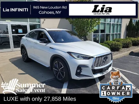 White 2023 INFINITI QX55 LUXE for sale in Cohoes, NY