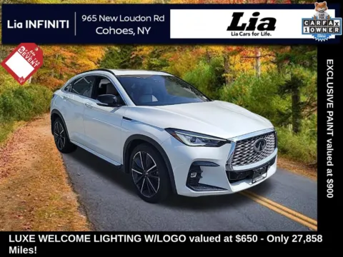 White 2023 INFINITI QX55 LUXE for sale in Cohoes, NY