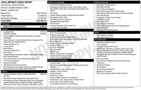 More photos of 2026 INFINITI QX60 SPORT at Lia INFINITI, NY