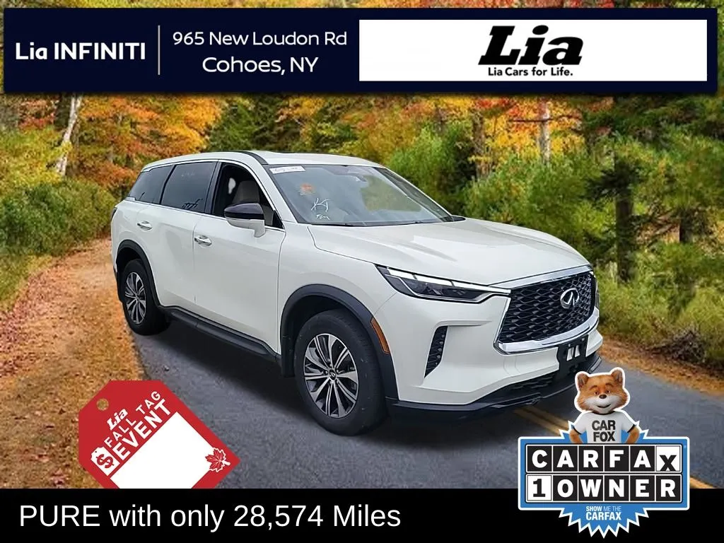 White 2023 INFINITI QX60 PURE for sale in Cohoes, NY