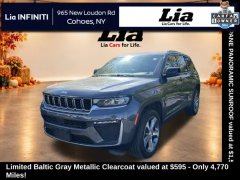 Gray 2026 Jeep Grand Cherokee Limited for sale in Cohoes, NY