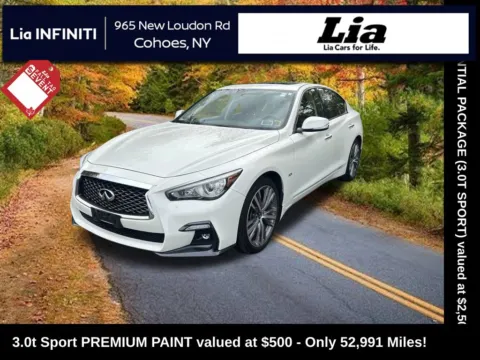 White 2018 INFINITI Q50 Sport for sale in Cohoes, NY