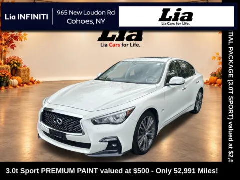 White 2018 INFINITI Q50 Sport for sale in Cohoes, NY