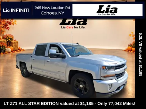 Silver 2018 Chevrolet Silverado 1500 LT for sale in Cohoes, NY