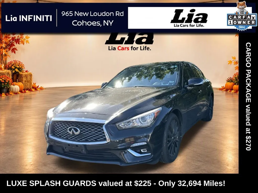 Black 2023 INFINITI Q50 LUXE for sale in Cohoes, NY