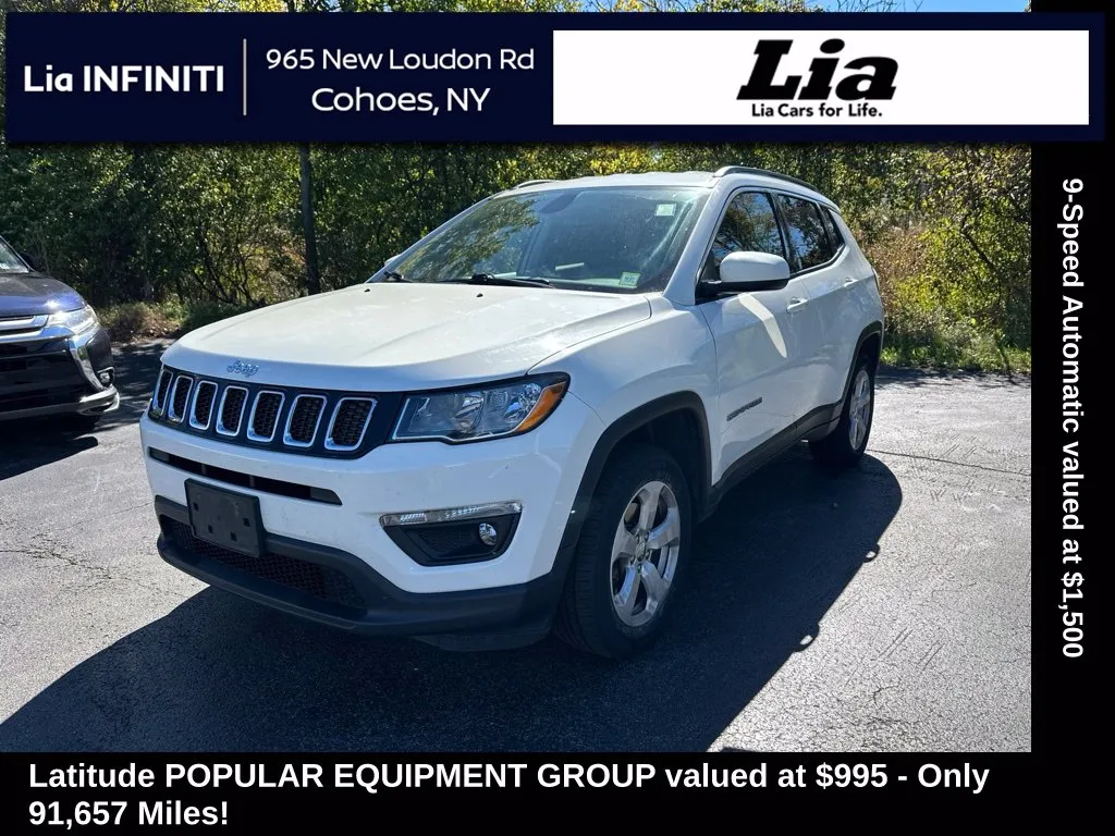 White 2019 Jeep Compass Latitude for sale in Cohoes, NY