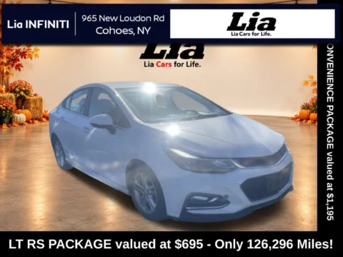 White 2018 Chevrolet Cruze LT for sale in Cohoes, NY