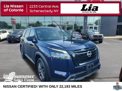 Blue 2023 Nissan Pathfinder SV for sale in Schenectady, NY
