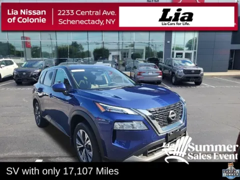 Blue 2023 Nissan Rogue SV for sale in Schenectady, NY