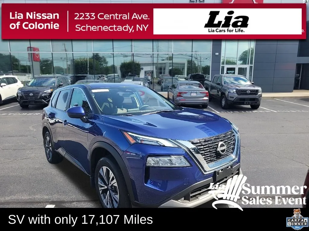 Blue 2023 Nissan Rogue SV for sale in Schenectady, NY