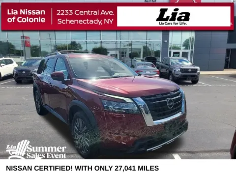 Red 2023 Nissan Pathfinder SL for sale in Schenectady, NY