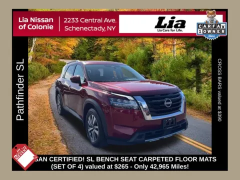 Red 2023 Nissan Pathfinder SL for sale in Schenectady, NY