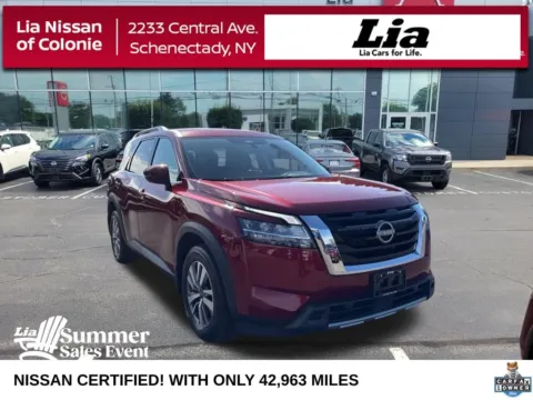 Red 2023 Nissan Pathfinder SL for sale in Schenectady, NY